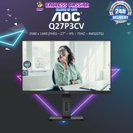 AOC Q27P3CV 27" IPS 2560 × 1440 FHD 75Hz 4ms Monitor