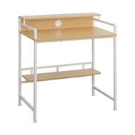 [特價]【IDEA】Oona主義木紋雙層電腦桌/辦公桌(120CM)黑鐵胡桃