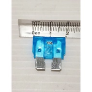 / Fuse, Large 15A Plug-in Fuse, Large 15 Ampere Blade Fuse / 15 A Large Plug-in Fuse biru 15 A Fuse