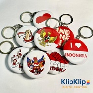 GANTUNGAN Indonesian Augustan Independence Keychain Keychain Men Women Bag Accessories - 44mm KK - F