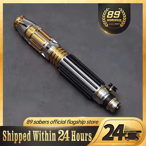 89sabers Mace Windu Proffie V3.9 latest version Neopixel Lightsabers Chassis Crystal Chamber Metal H