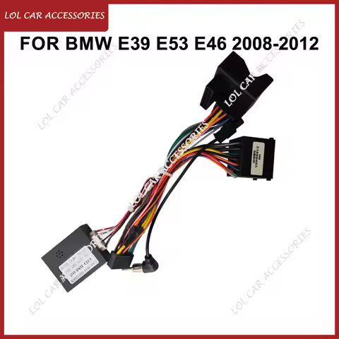 For BMW E39 E53 E46 2008-2012 Car Radio Stereo Android GPS MP5 Player Power Cable Canbus Panel Dashb