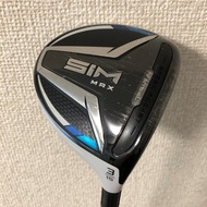 🇯🇵TaylorMade SIM MAX Wood 3W with Head cover TENSEI BLUE TM50 FlexR Used