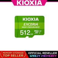 KIOXIA EXCERIA HIGH ENDURANCE MicroSD 512GB MHE C10 U3 V30 A1 Read Speed Up To 100MB/s 12BUY.Memory