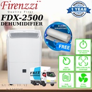 FIRENZZI 25L DE-HUMIDIFYING CAPACITY DEHUMIDIFIER / DE-HUMIDIFIER FDX2500 / FDX-2500