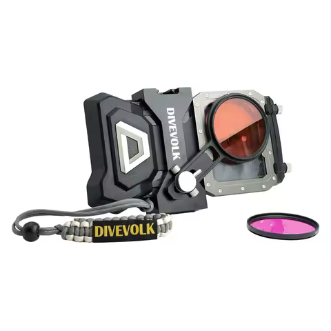 DIVEVOLK SeaTouch 4 MAX Plus Expansion Clamp and Diving Filter Kit for IPhone and Android Smartphone