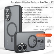 For Xiaomi Redmi Turbo 4 Pro Turbo4 Pro Case Luxury Skin Feeling Matte Black PC Hard Magnetic Phone 