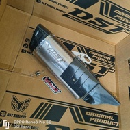 Original DST Racing AK2 Titan carbon inlet 50 mm silencer only Original