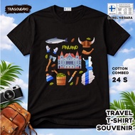 FINLAND 6-Piece SOUVENIR T-Shirt FINLAND STATETAG 24S COTTON PREMIUM SOUVENIR GIFT