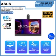 Asus 15.6" Zenscreen MB169CK IPS FHD 60Hz 5ms 360° Kickstand Dual USB-C Ultraslim Portable Monitor