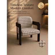 Modern Houndstooth Accent Chair