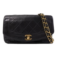CHANEL 羊皮皮革Diana Bag金扣鏈帶肩背袋