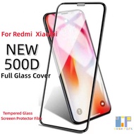 500D กระจกนิรภัยฟิล์ม Redmi A1หมายเหตุ11 11 10 9 8 7Pro Redmi 10C 10A 10 9T 9C 9A Xiaomi 11 Lite Mi 12Lite 11T 10TPoco F3 X3 M3 M4Pro คลุมทั้งหมด HD ฟิล์มป้องกัน