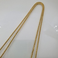 22k / 916 Gold Round Rope necklace