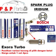 Spark Plug Iridium Platinum Bosch Exora Preve Suprima TURBO - 4 pcs set