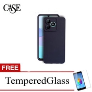 Black Soft Case for Realme C51 2023 - 6.74 inch - Free Tempered Glass