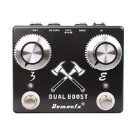 ใหม่ Demonfx Dual Boost Preamp Effect Pedal รวมบูสเตอร์สองตัวในเปลือกเดียวพร้อม FX LOOP