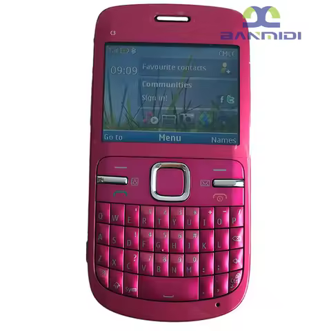 Original GSM Unlocked C3 C3-00 Mobile Cell Phone 2.4" 2MP Qwerty Hebrew Arablic Russian CellPhone. M