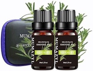 MUMAZYL 2Pack Rosemary Essential Oils Organic Olant &amp; Natural 100% Pure Therapeutic Grade Rosemary Oil Perfect for Diffuser, Humidifier, Massage, Aromatherapy, Skin &amp; Hair Care-2x10ml