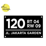 Good 30x17 Acrylic House Number| House Number | Embossed House Number Plate