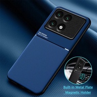 For Xiaomi POCO X6 Pro M6 Pro F5 X5 Pro M5S Magnetic Texture Phone Case For POCO x6pro X6pro X 6 Pro