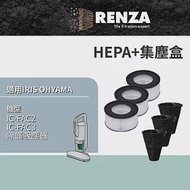 RENZA適用 IRIS OHYAMA 愛麗思歐雅瑪 IC-FAC2 IC-FAC3 除蟎吸塵器 HEPA+前置濾網 3入組