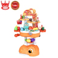 Wangdek Dinosaur Supermarket Couter 3 in 1 วังเด็ก ชุดไดโนเสาร์ซุปเปอร์มาเก็ต 3 in 1 - 61 ชิ้น ของเล