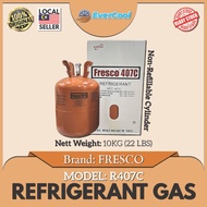 FRESCO Refrigerant gas for air-conditioning/ Gas untuk aircond -Gas R407c 10KG (22 LBS)