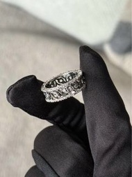 布契拉提 Buccellati 白金 50# 滿鑽戒指