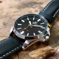 Casio Edifice EFV-100L-1A Black Leather Band Analog Quartz Men's Casual Watch