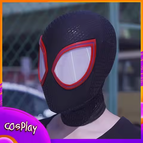 Ultimate Spider Man COS Mask Miles Halloween Cosplay Party Props Movie Superhero Adult Wearable Mask