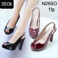 Women's open-toed square high heels open heels ND650