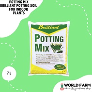 Potting Mix, Brilliant Potting Soil for Indoor Plants, (Approx. 2.8 - 3kg), 7L