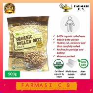 Lohas Organic Rolled Oats 500g (Non-GMO certified organic rolled oats) EXP:08/2025