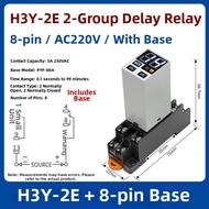 Time Range 0.1s-99min H3Y-2 Timer Relay ABS And Metal Construction Timing Module