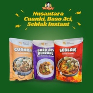 Nusantara Instant Snack - Bakso Aci (Rendang Flavored Tapioca Meatball), Cuanki , Seblak | Trending 