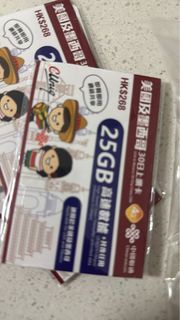 美國sim卡4張，年尾到期