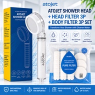 [Atojet] / Shower Head Set + Head Filter 3p + Body Filter 3p + K-Shower Water Purifier Value Pack