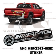 COS AMG Emblem Sticker Grill Badge Logo Sticker For Mercedes Benz Cars BLACK/CHROME (8170)