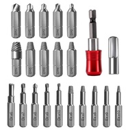 Hot Sale~Damaged Screw Extractor Set 22pcs Screw Remover Damaged Screw Extractor3z