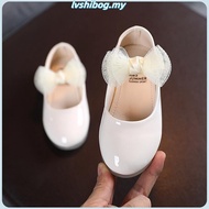 [READY STOCK] 1-7y Princess Sweet Black White Glossy Soft Comfortable Dinner Outing Cover Shoe (size