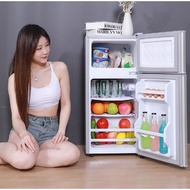 SG STOCK Dormitory Refrigerator Mini Fridge Household Two Door Fridge (H0594)