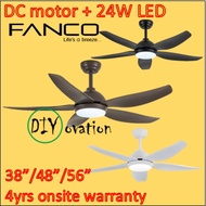 Fanco Galaxy-5 DC Motor Ceiling Fan 5 Blade + LED Light + Remote