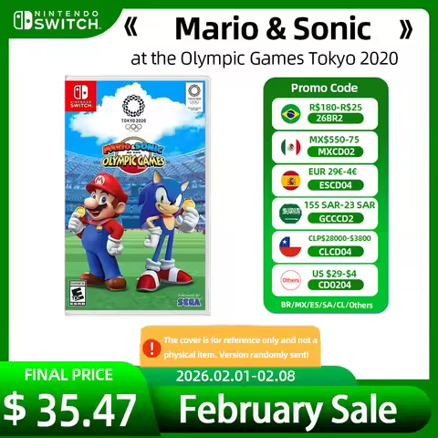 Mario & Sonic at the Olympic Games Tokyo 202 - Nintendo Switch Game Physical Cartridge Card Support 