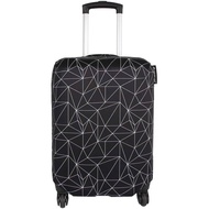 Elegant Black Polygonal Luggage Cover For 31-32 Inch Suitcases - Fits Perfectly