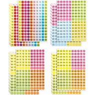 2800Pcs Garage Sale Price Stickers, 3/4 Inch Round Yard Sale Price Stickers, Removable Price Tag Lab