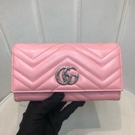 Gucci 粉色GG Mormont 長銀包 X212