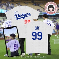 Dodgers Jersey Number Custom Inspired T-Shirt 2024 S-5XL