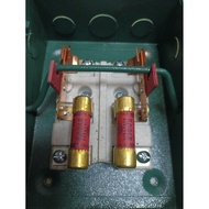 metal fuse box free 2pc 30amp fuse ceramic plate inside for hi-temp.250v,30amp,2pole fusible single