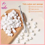 50pc 10mm Manicure Smudge Gradient Effect Square Sponge Nail Art Pat Glue Special Sponge Blush Nails